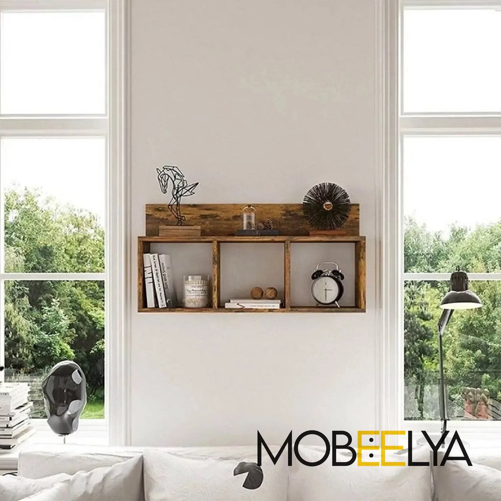 | Shelf Storage Wall | to Pine Easy Wood | Decorative Wall Decor Mobeelya Floating | Items Modern Floating Organizer Gift Install, Natural