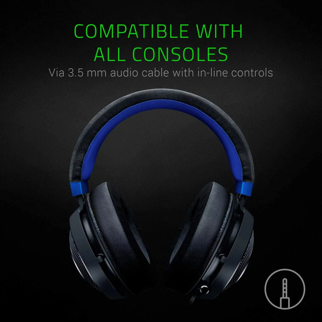 One, PS4, Jack Headset: Aluminum Audio Gaming Xbox PS5, Mobile, PC, X Lightweight Xbox Razer Series Frame, Kraken Switch, & Retractable used mm S, Noise Isolating 3.5 for Microphone,