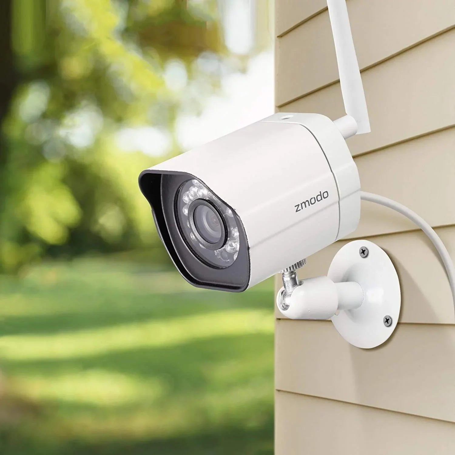 Smart Compatible Alexa 2 Night System Plug-In, Outdoor Camera Vision Cameras Wireless Security IP WiFi Pack Zmodo with