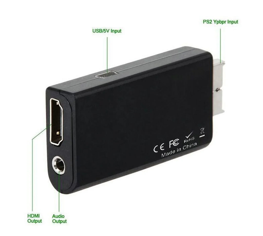 '+ PS2 Output Adapter to USB Video Cable Power HD HDMI Converter 5-Packs Audio HDMI