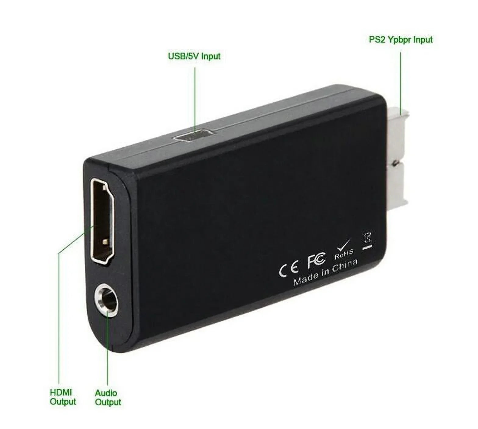 '+ PS2 Output Adapter to USB Video Cable Power HD HDMI Converter 5-Packs Audio HDMI