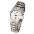 #3573-W Steel Charles-Hubert- Quartz Watch Chronograph Mens Paris Stainless