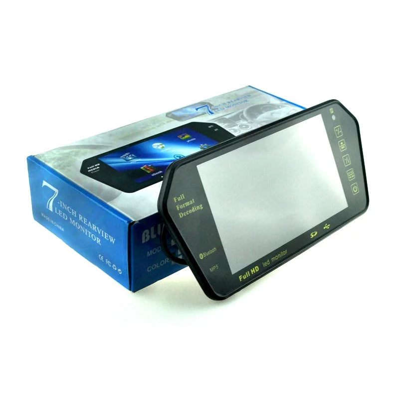 USB Car with Monitor Slot Display Mp5 Mirror Photo TFT Built-in RearView Full HD 7" LCD FM inch Bluetooth TF Car