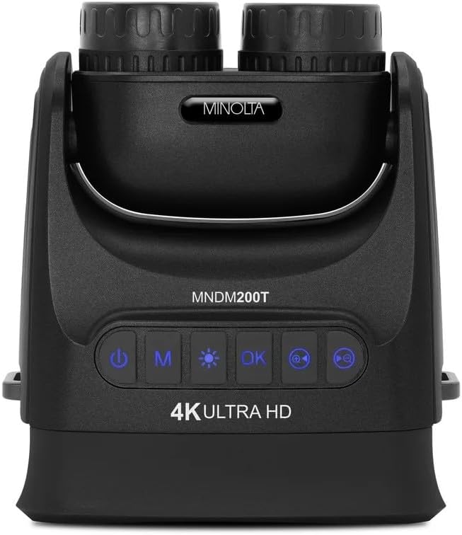 Minolta MNDM200T 10x25 Digital Night Vision Monocular with 4K UHD Camera -