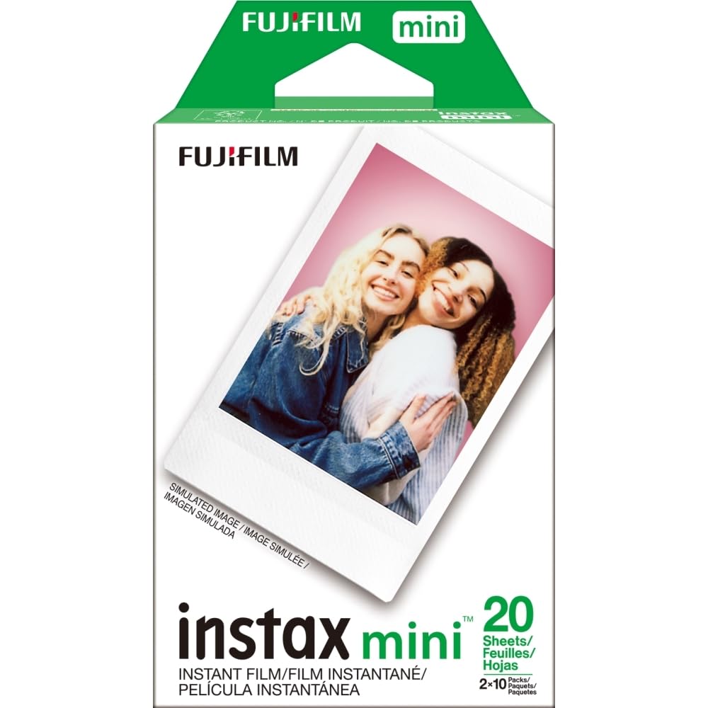 Fujifilm Instax Mini 41 Instant Camera Bundle with Instax Mini Film | 20 Exposures + 4 Pack AA Batteries + Cleaning Cloth (4 Items)