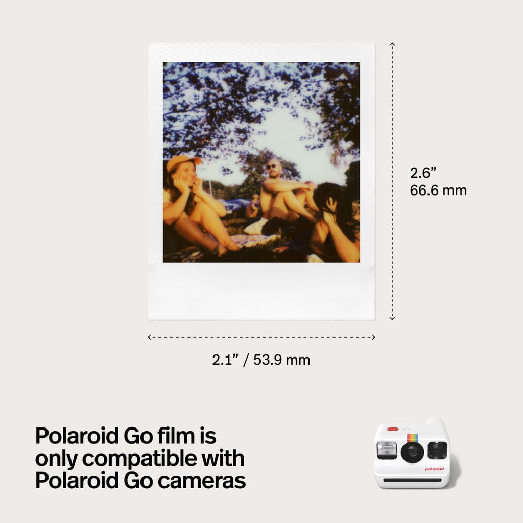 Polaroid Go Generation 2 - Mini Instant Camera + Film Bundle (16 Photos Included) - White (6282)