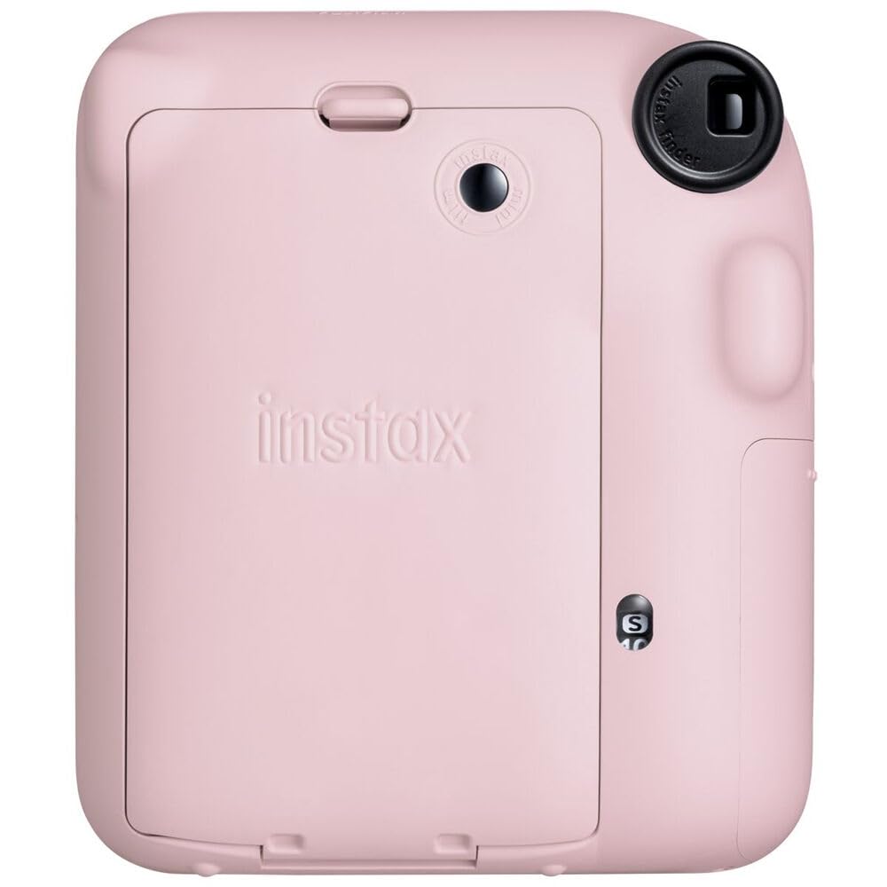FUJIFILM INSTAX Mini 12 Instant Film Camera | Pastel Blue Bundled with Instax Accessory Bundle + Cleaning Cloth (8 Items)