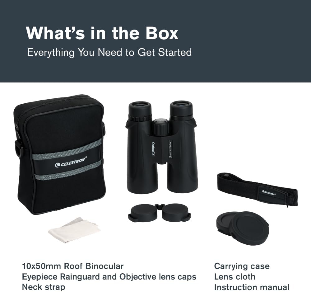 Celestron Outland X 10x50 Binoculars for Low-Light Wildlife Views