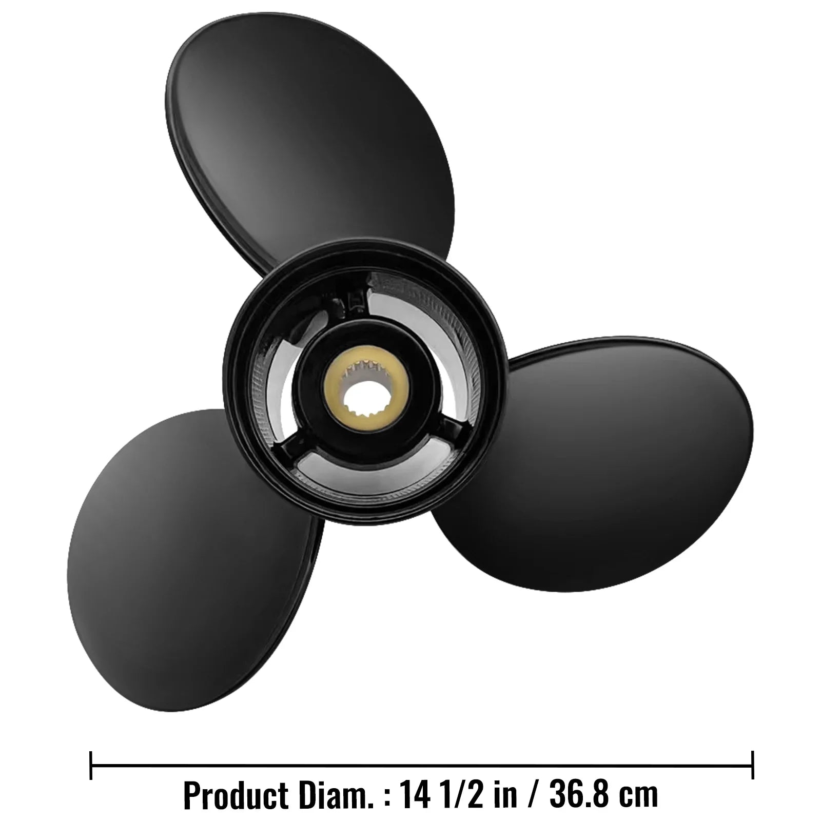 x with SX Spline Outboard Right-handed Boat 19 Compatible Propeller Replace 19" 3-Blade Propeller, Engine, 3817468, for Aluminium OEM Teeth VEVOR Volvo Outboard Penta Propeller, & Sterndrives 14.5"