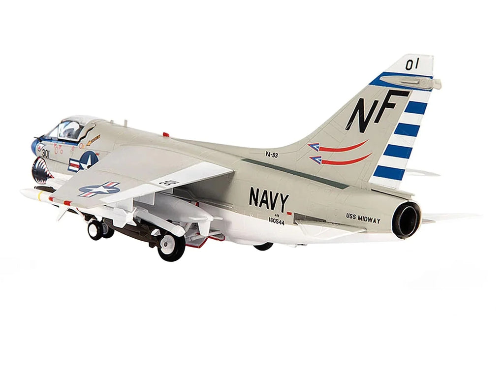 II (1979) "VA-93 by Blazers Aircraft Diecast States Attack JC 1/72 USS Wings Corsair Midway" United Blue Vought Model Navy A-7E