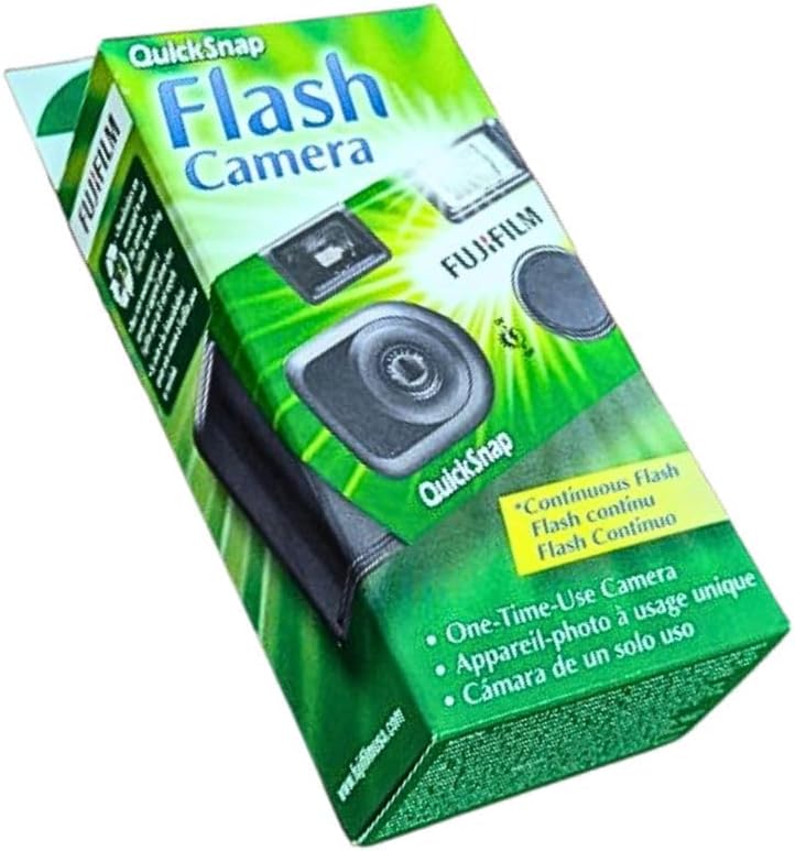 Fujifilm QuickSnap Flash 400 Disposable 35mm Camera w/Flash, 27 Exp, 4-Pack