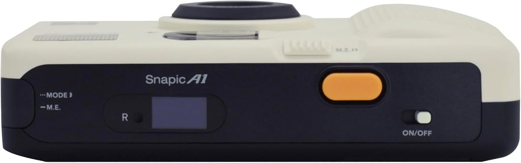KODAK Snapic A1 35mm Film Camera 35mm, Reusable, 2-Zone Focus, Lightweight, Compact (Ivory White) Bundle with Kodak Ultramax 400/24EXP 35mm Roll Film