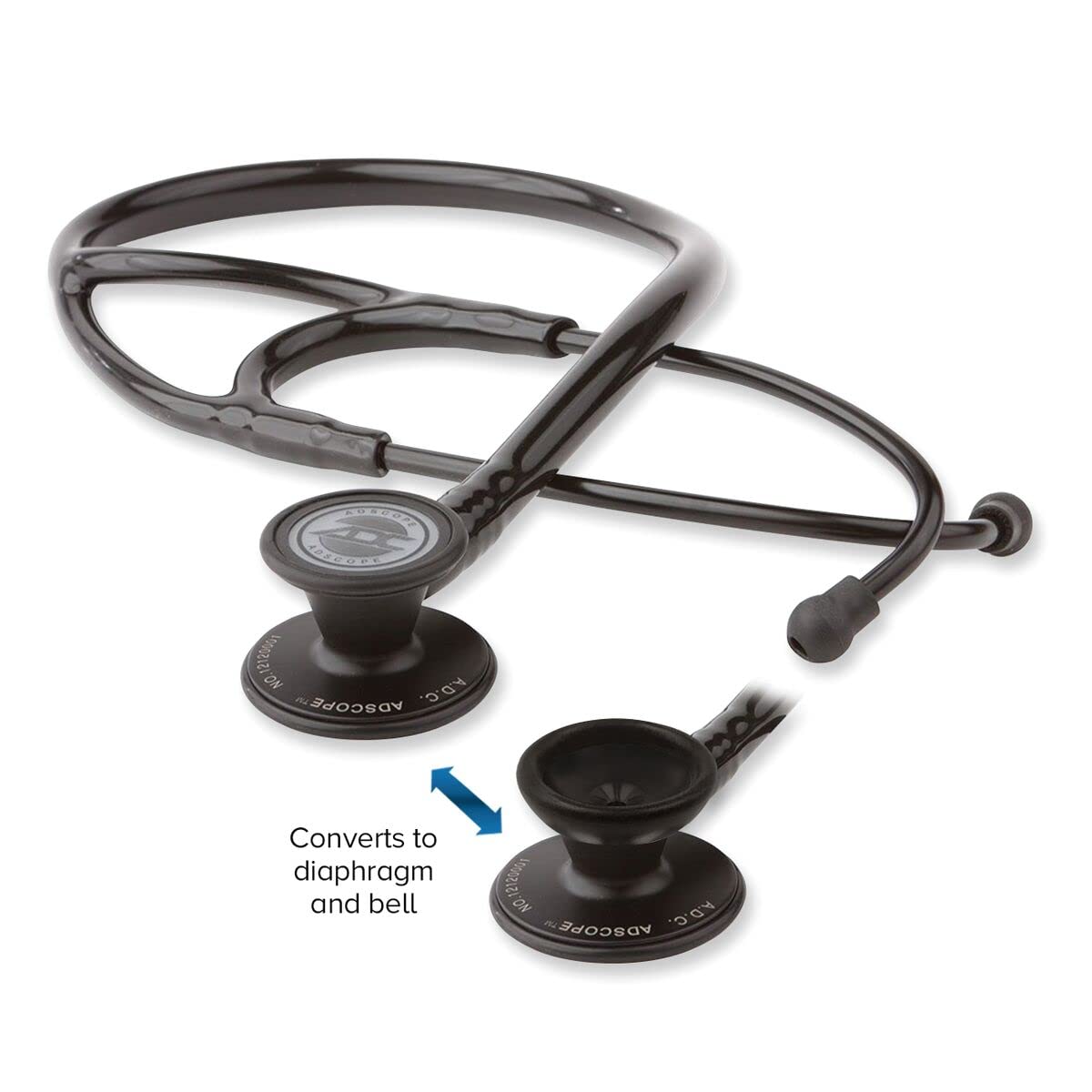 ADC Adscope 601 Convertible Cardiology Stethoscope, AFD Tunable Technology