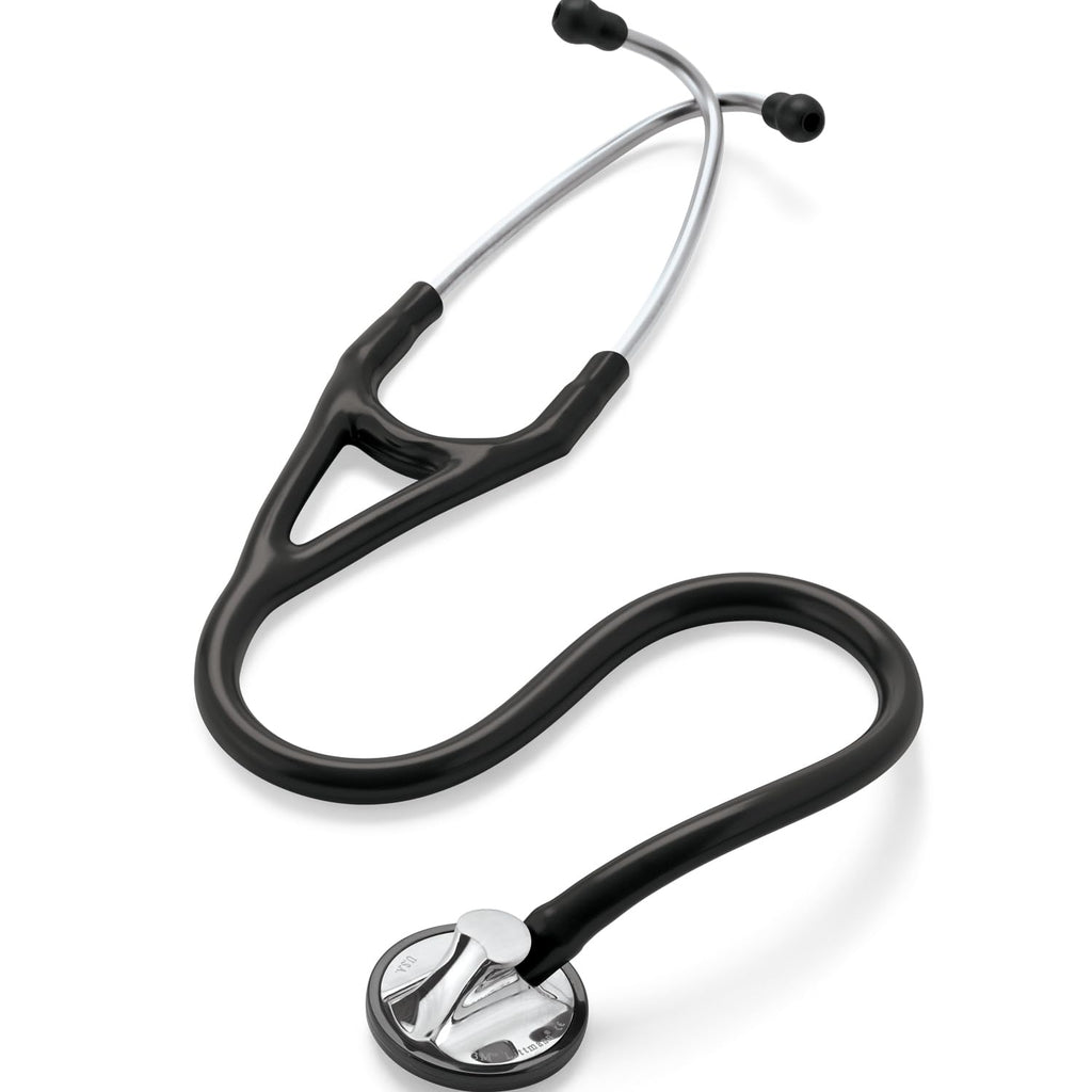 3M Littmann Master Cardiology Stethoscope, 2176, Stainless Steel Smoke-Finish Chestpiece, 27" Black Tube