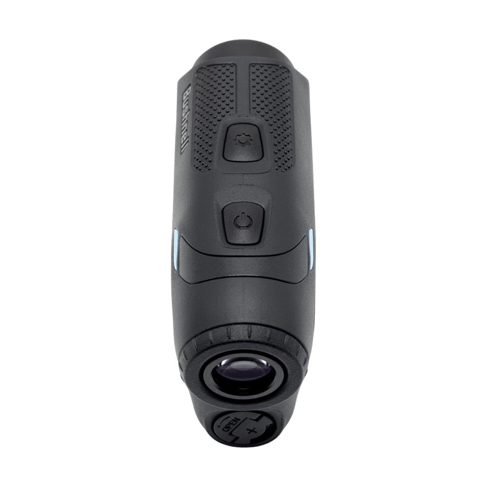 Bushnell Golf Tour V6 Shift Laser Rangefinder | Slope Compensation, PinSeeker, Magnetic Mount, 6X Magnification, 1300 Yard Range, 3D Flyovers in App, Signature Series Golf Towel