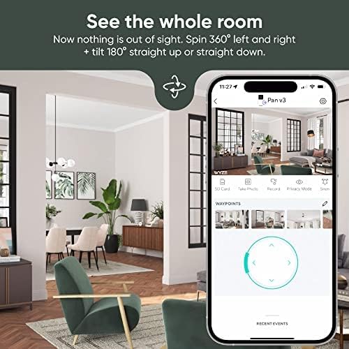 WYZE Cam Pan v3, Indoor/Outdoor Security Camera with 360Â° Pan/Tilt/Zoom