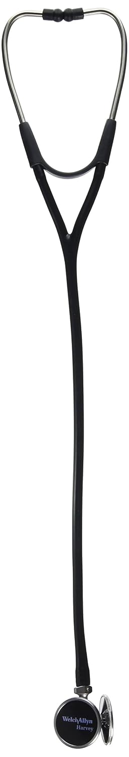 Welch Allyn 5079-321 Harvey DLX Stethoscopes, Triple Head, 28" Black