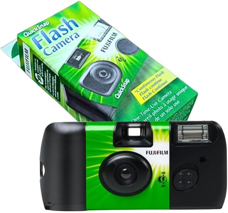 Fujifilm QuickSnap Flash 400 Disposable 35mm Camera w/Flash, 27 Exp, 4-Pack
