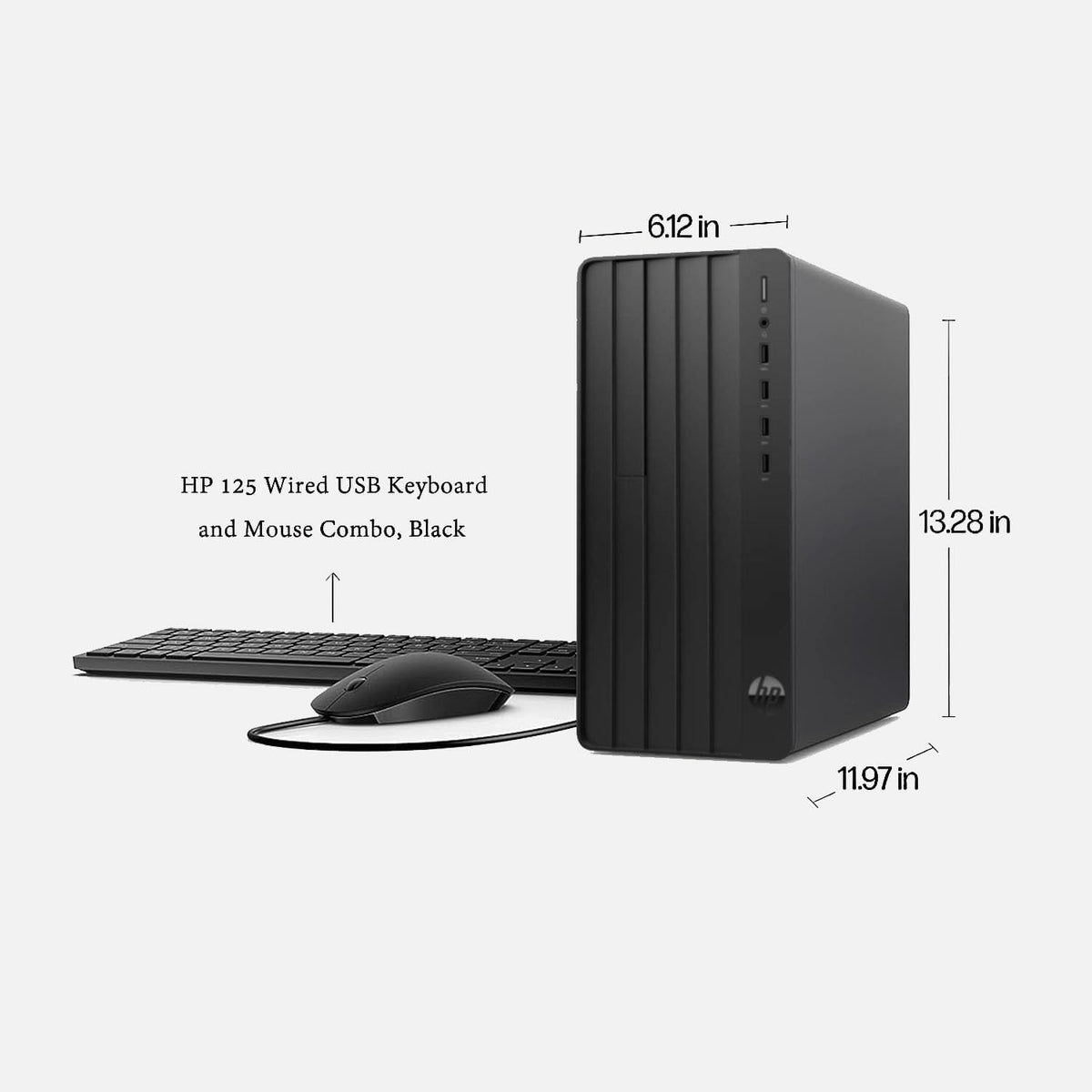 HP Pro Tower 290 G9 Business Desktop, Intel Core i9-12900K Processor (16 Cores, Up to 5.2GHz), 64GB RAM, 1TB PCIe SSD, Support 4K, HDMI, VGA, Wi-Fi, Bluetooth, Keyboard & Mouse, Windows 11 Pro
