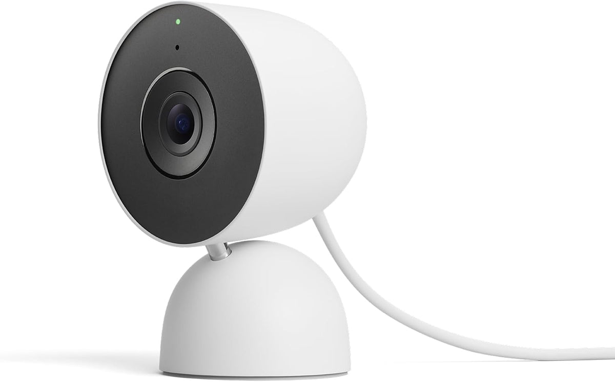 Google Nest Cam Indoor (Wired, 3rd Gen) - Security Camera - 2025 - Snow