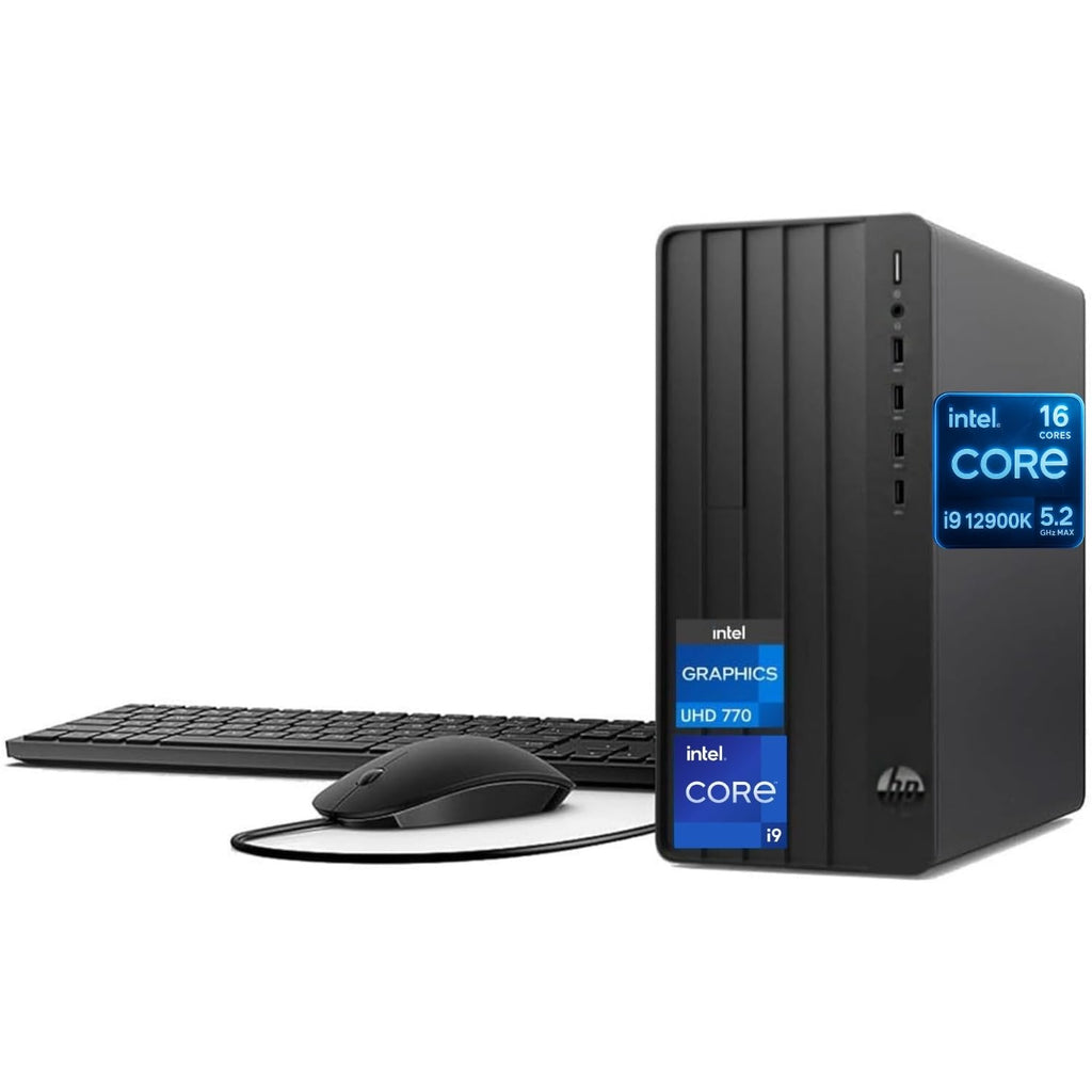 HP Pro Tower 290 G9 Business Desktop, Intel Core i9-12900K Processor (16 Cores, Up to 5.2GHz), 64GB RAM, 1TB PCIe SSD, Support 4K, HDMI, VGA, Wi-Fi, Bluetooth, Keyboard & Mouse, Windows 11 Pro
