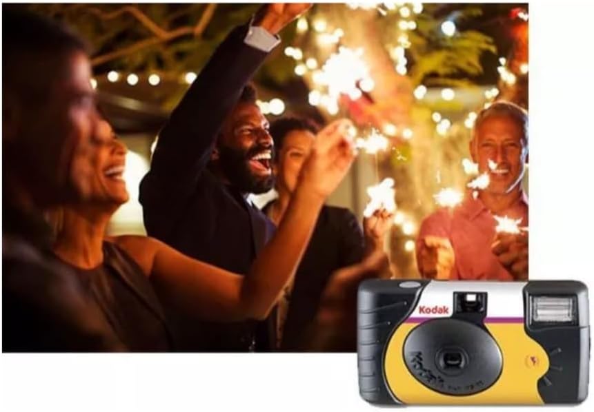 Kodak Power Flash 35mm One-Time-Use Disposable Camera (ISO-800) (6 Pack)