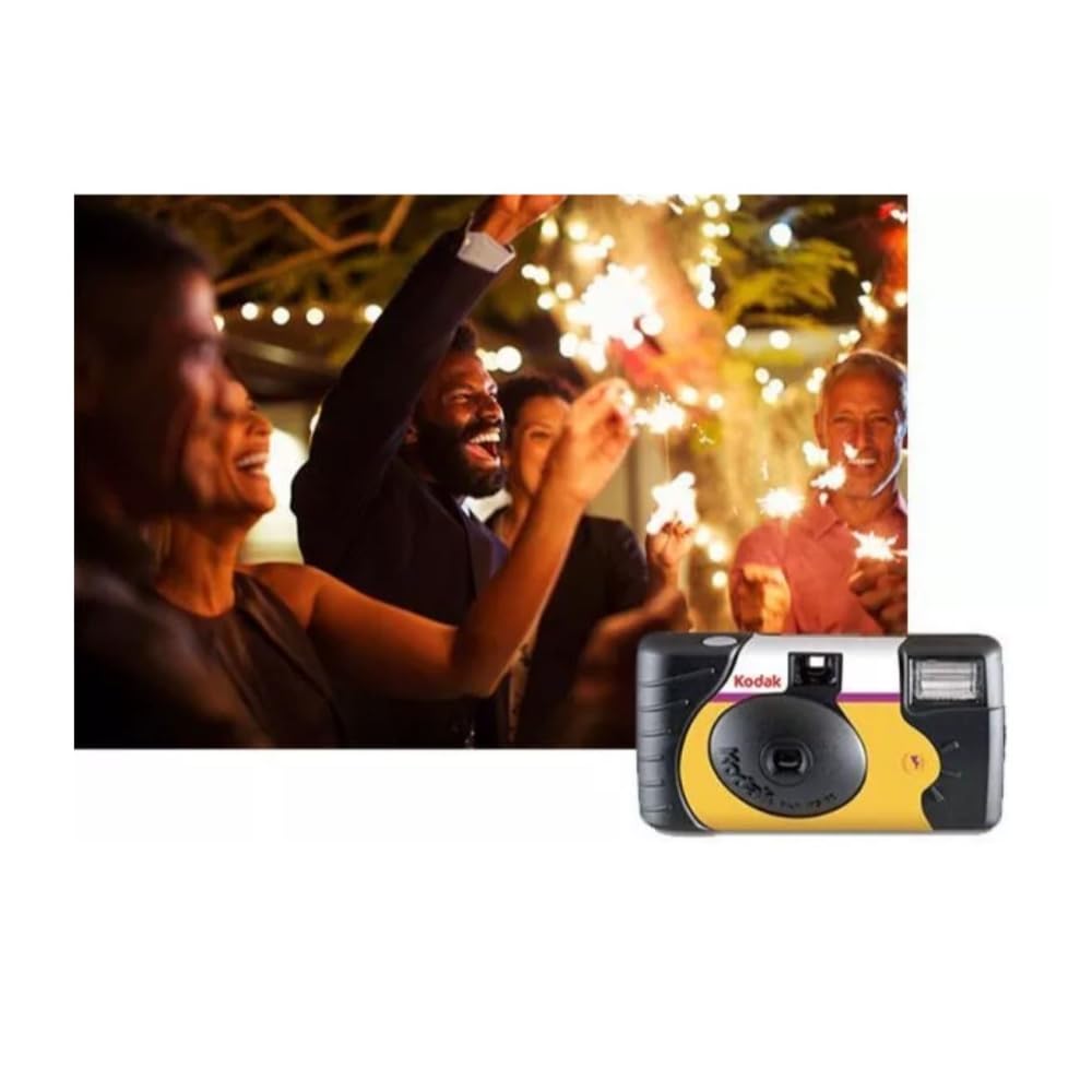 Kodak Power Flash 35mm One-Time-Use Disposable Camera (ISO-800) (6 Pack)