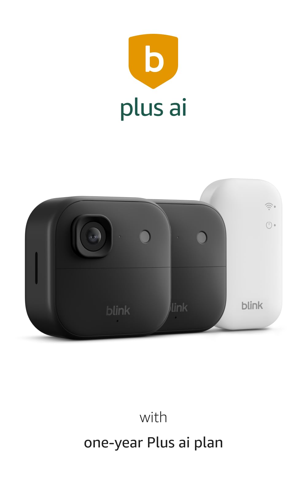 Blink Outdoor 2K+ (newest model) â Wireless smart security camera, 2K video resolution, enhanced audio, two-year battery. Sync Module Core included â 2 camera system (Black)