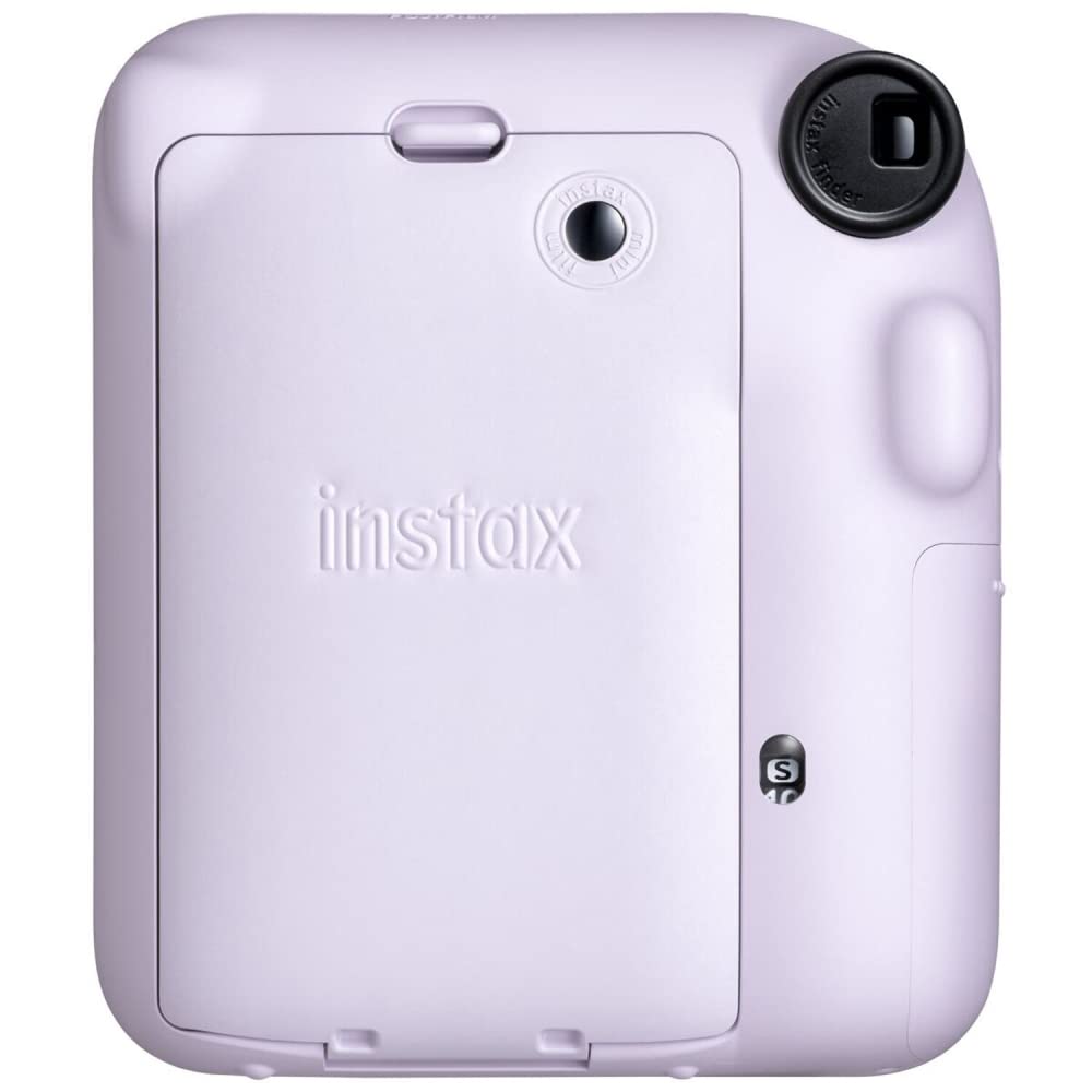 FUJIFILM INSTAX Mini 12 Instant Film Camera | Pastel Blue Bundled with Instax Accessory Bundle + Cleaning Cloth (8 Items)