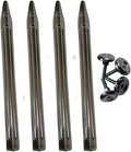 Game Room Guys Chrome Pinball Leg Levelers and Bolts - Set of 4