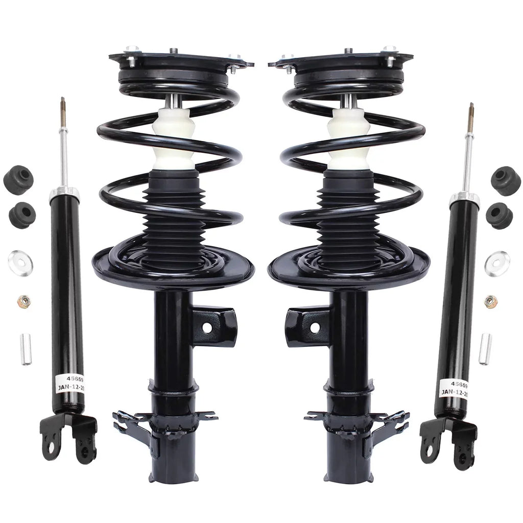 2011 for Ready Complete Shock Absorbers Detroit Axle Spring Struts 2 2008 Replacement Install Altima Quick Nissan Struts w/Coil Shock - 2010 Front 2 Struts Assembly Absorbers Rear 2009 2007-2013