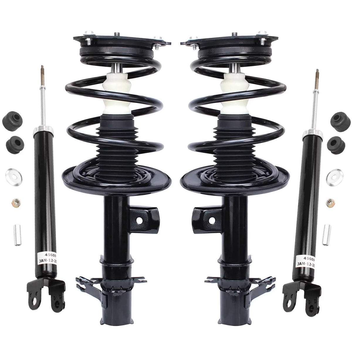 2011 for Ready Complete Shock Absorbers Detroit Axle Spring Struts 2 2008 Replacement Install Altima Quick Nissan Struts w/Coil Shock - 2010 Front 2 Struts Assembly Absorbers Rear 2009 2007-2013