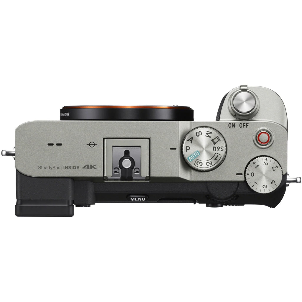 Silver F1.4 Master with and + Camera + Sony + Lens Monopod Deco Mirrorless FE a7C GM Photography Frame 35mm + ILCE7C/S Accessories LED Microphone G Bundle Sony Gear Case Body Backpack SEL35F14GM Full