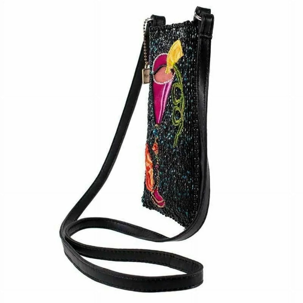 a Crossbody Mary Shoulder Frances Sip Cocktail Bag Bag Take Leather Phone NEW Beaded