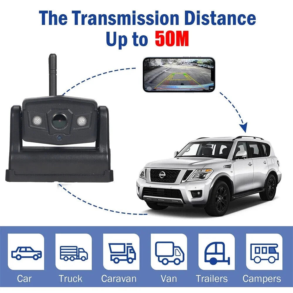 9600mAh Camera, WiFi Backup JLLOM Battery, Reliable View Magnetic Front/Rear Wireless,