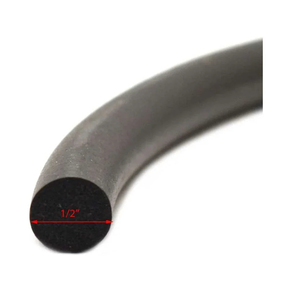 x 1/2 | Inch Seal Gasket Boat 6FT 595-HTSEAL Hatch Black Jim