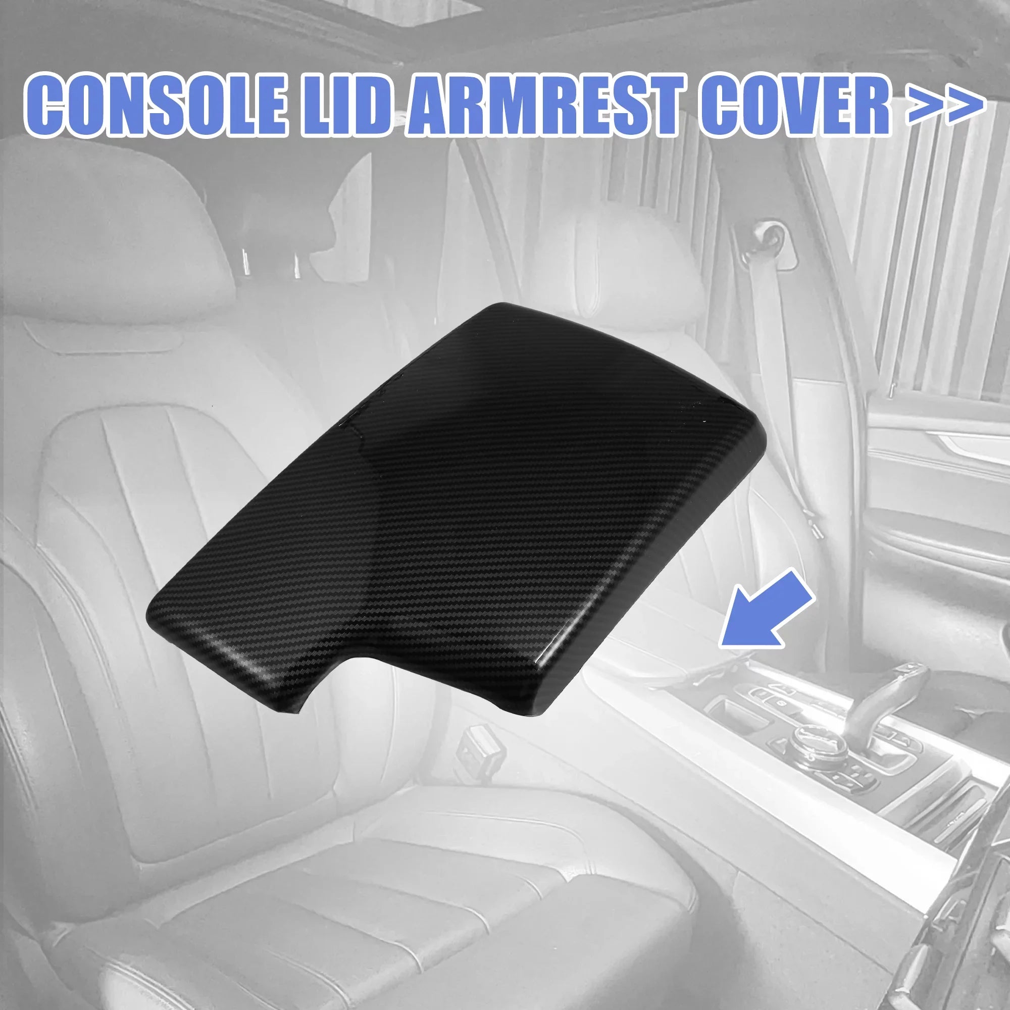 Series Storage Box E91 E90 Armrest 3 Pattern for Console Cover Unique Protector Box Center Fiber BMW Carbon Bargains Car