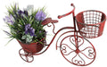 Cart x Plant 9.8" Plant Home Stand Decor, 18.5" Stand Flower Outdoor Garden Tricycle Indoor Iron x Holder Patio Pot Planter, Bicycle 27.5"
