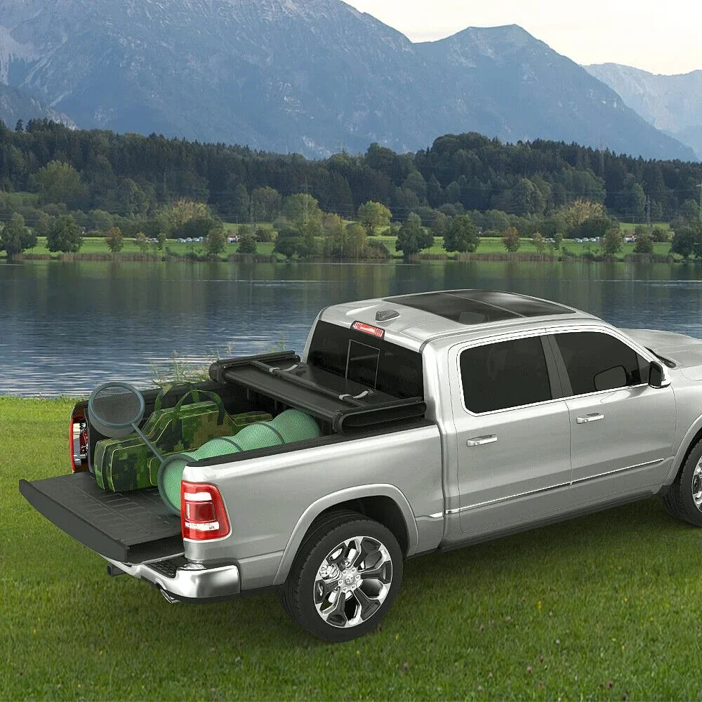 Tri-Fold Compatible Cover 5.7 with Dodge 1500 Bed Bed Tonneau 2019-2023 Soft ft Truck Ram Ledkingdomus
