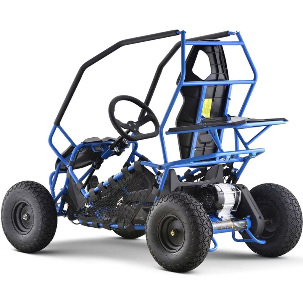 Maverick 1000w 36v MotoTec Electric Kart Blue Go