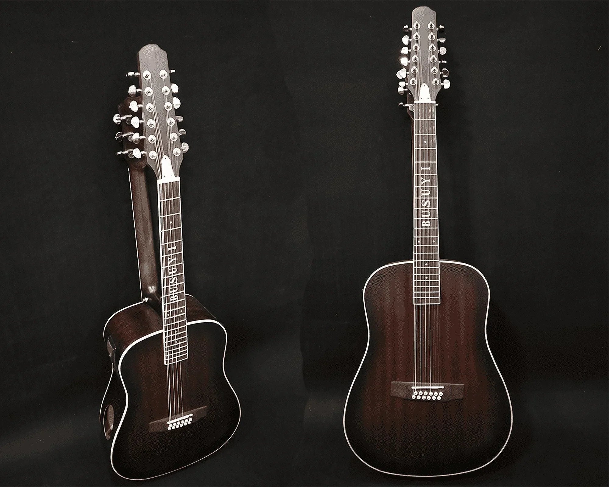 NPT Neck, 2021 Busuyi Acoustic Double Guitar Double Strings 12/6 Sided