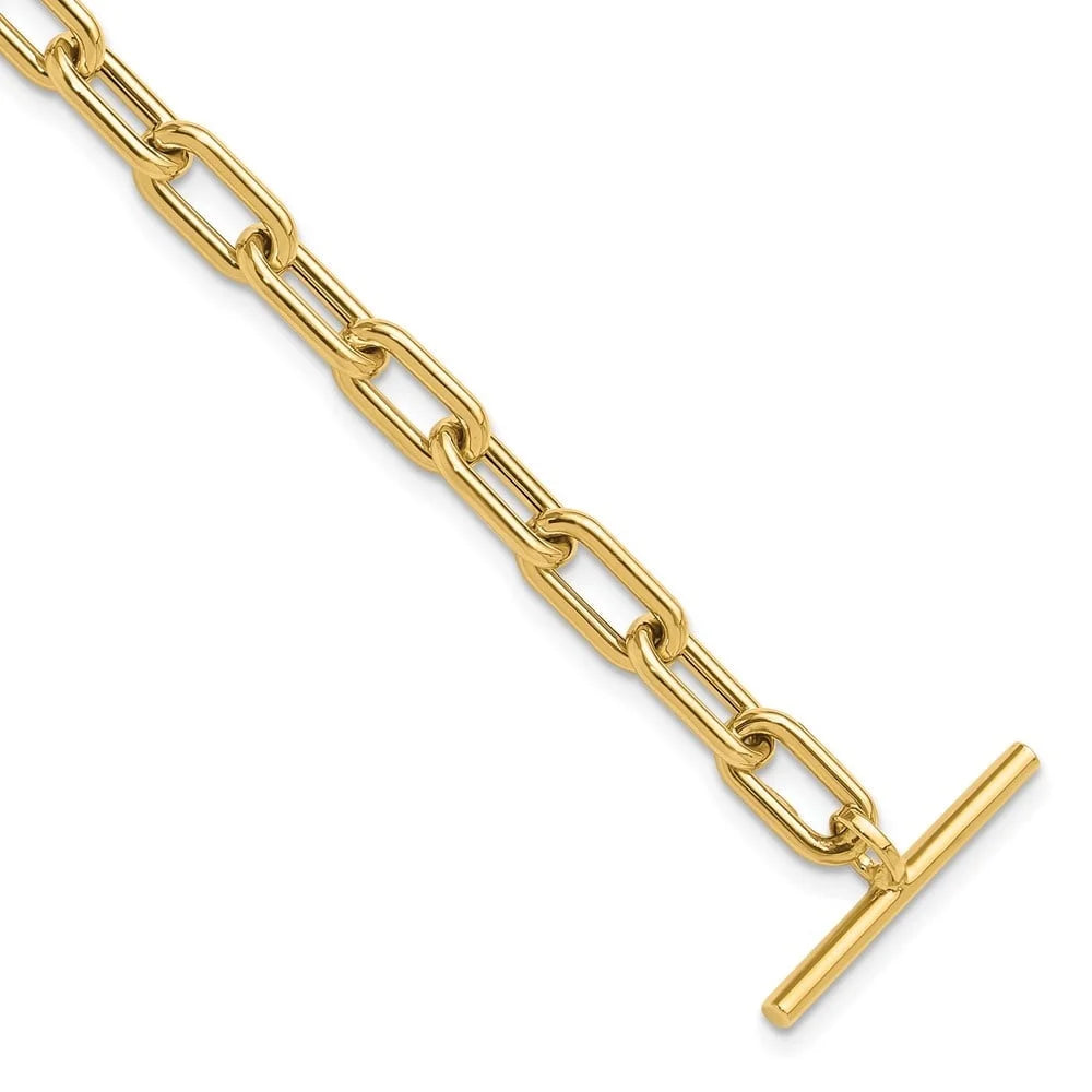 Auriga Toggle Yellow 14K Fine Jewelry Fancy 7.5" for Polished Gold Link Women