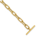Auriga Toggle Yellow 14K Fine Jewelry Fancy 7.5" for Polished Gold Link Women