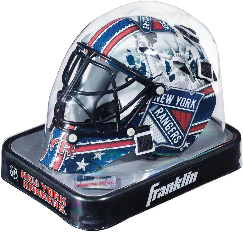 York Sports Replica Goalie Rangers Mini New Mask Franklin Unsigned