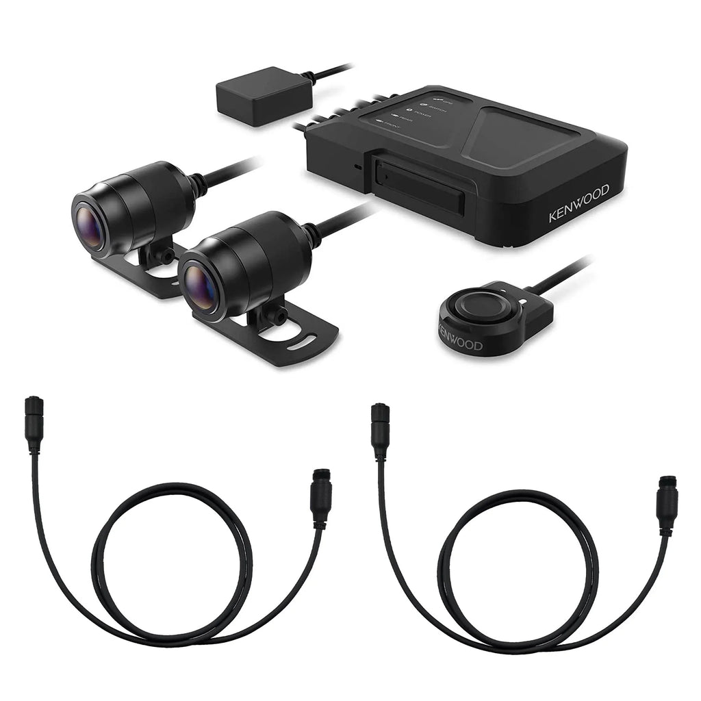 STZ-RFCC300 Rear-View Dash Motorsports Kenwood 9ft Cables with GPS Kenwood HD Extensional with 2 Cam (3m) Camera STZ-RF200WD and