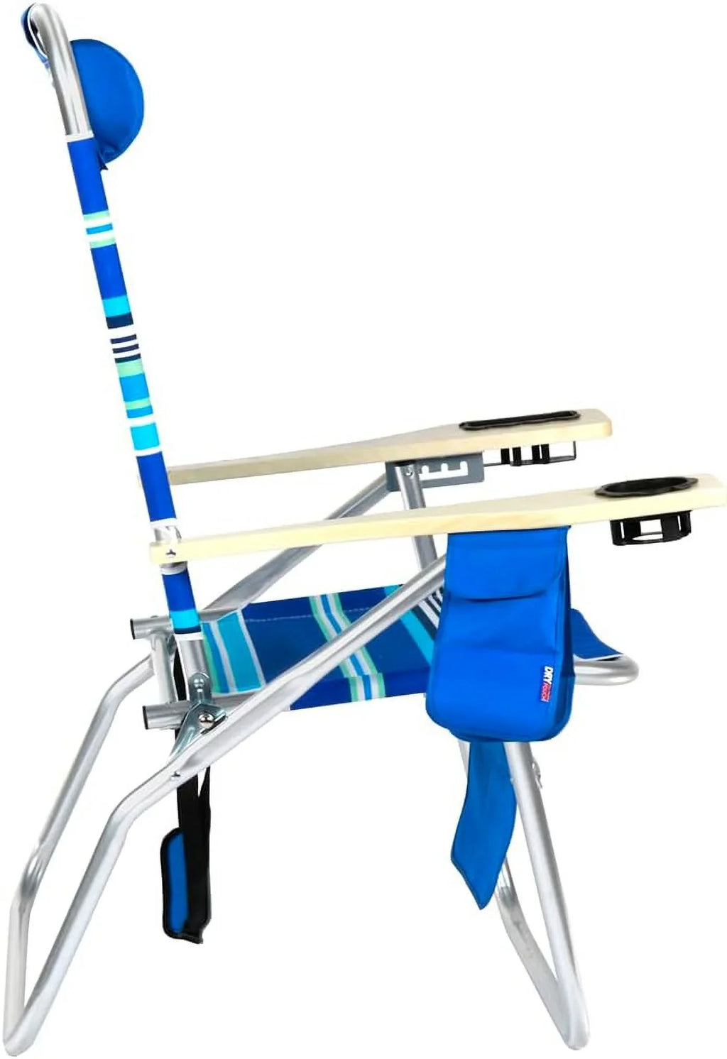 Adults, Size Big Tall Seat Chair 17 Plus XL 300 High Deluxe Inches Load Aluminum Wide Beach Duty Lb Folding Heavy For