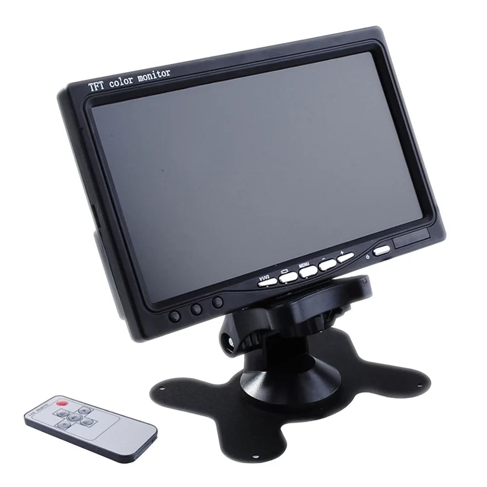 7" Backup Mirror Reverse Dvd Color Camera Camera Tft (Black) Monitor Backlight Lcd Serveillance Car For Car View Rear