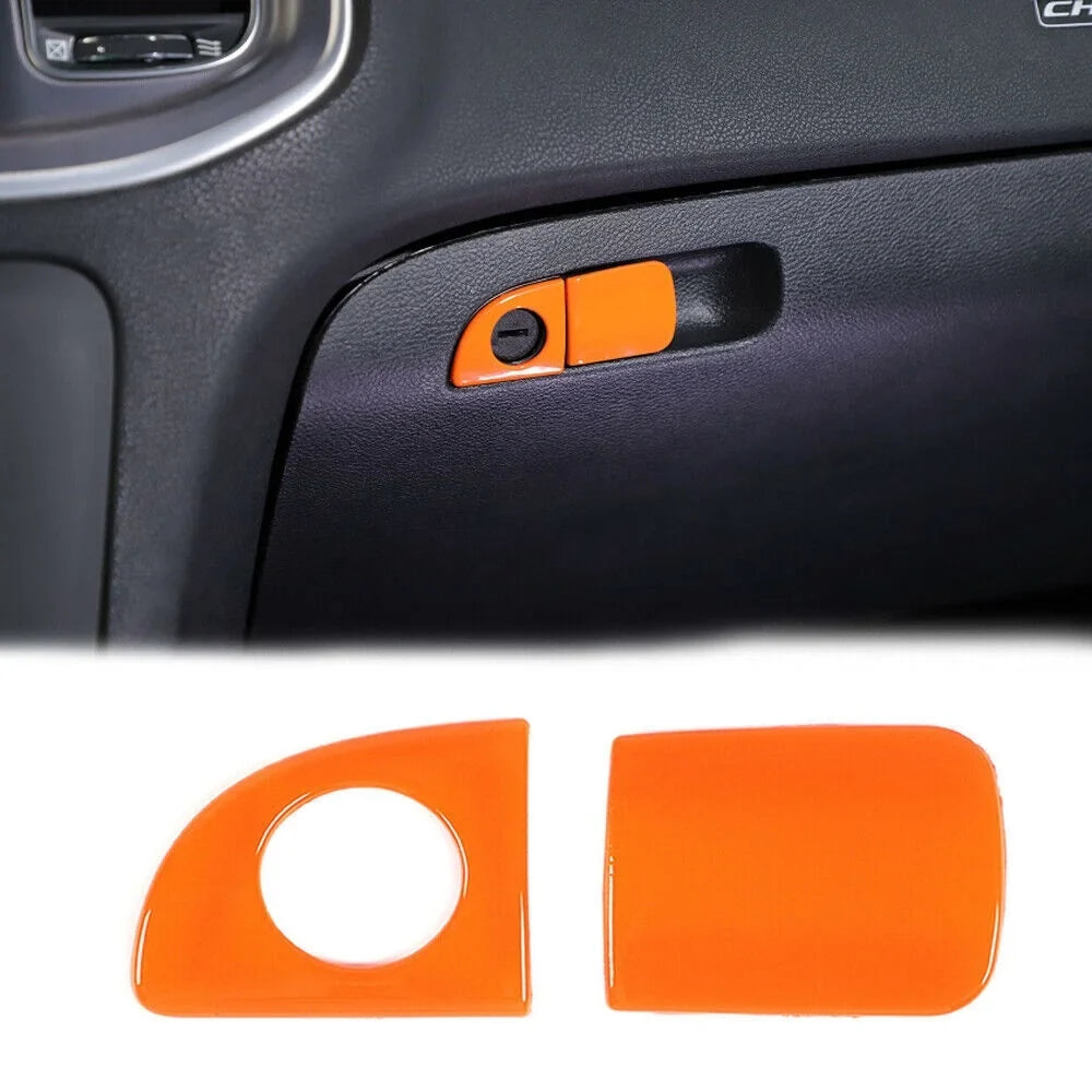 Panel 17x Console Cover Trim Center Dash Orange Teledu Kit Set