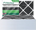 8 Filterbuy Furnace 16x24x1 HVAC Filters atmospheric MERV Activated (12-Pack) Eliminator Carbon Odor with AC Pleated