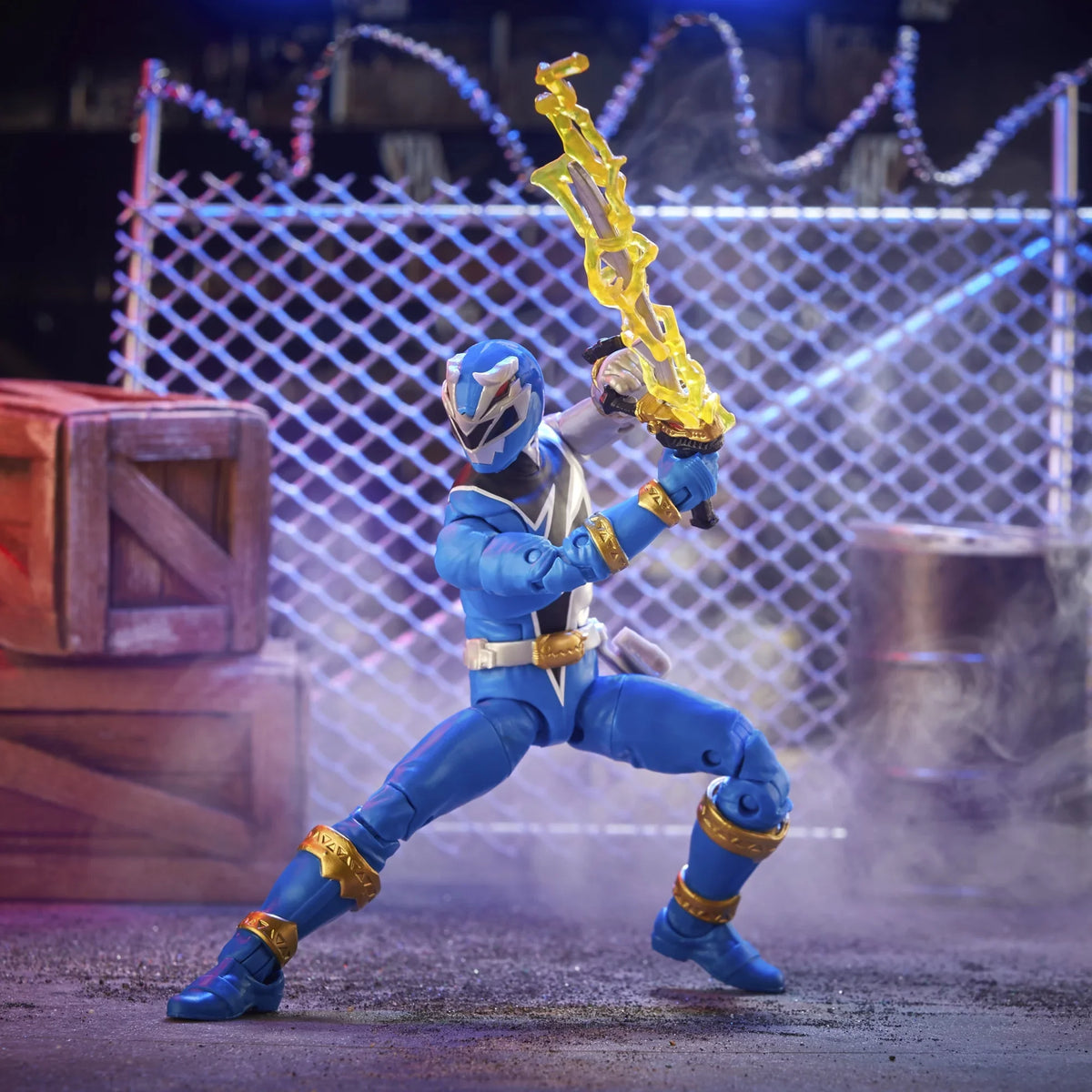 Fury 6-inch Premium Action Rangers Lightning Accessories Ranger Dino with Toy Collection Collectible Blue Power Figure